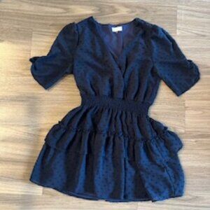 Women's Altar'd State Navy Midi Dress Size Large